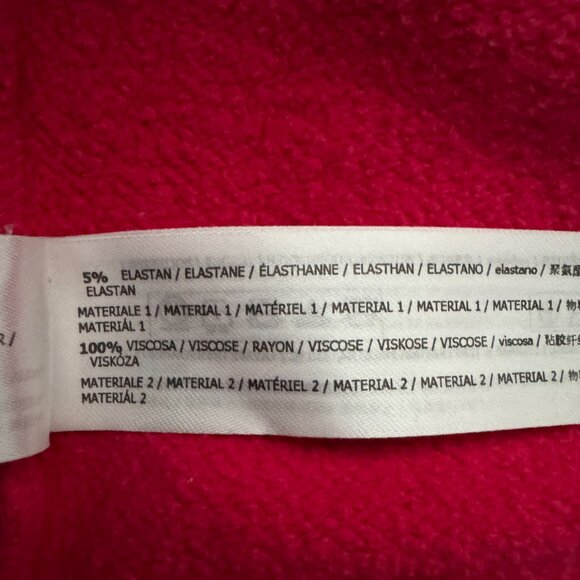 TWINSET MILANO Oversized  SWEATSHIRT FRINGE MIDI DRESS NWOT, SIZE S - Picture 11 of 11